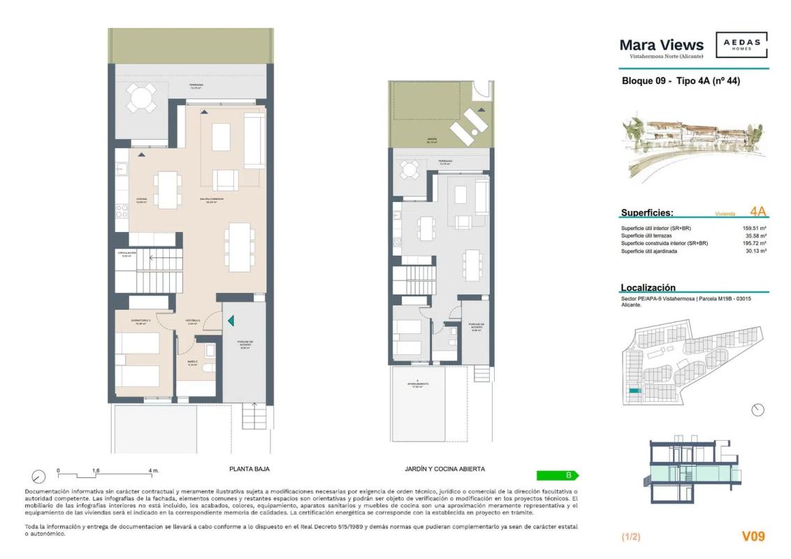 Nowa nieruchomość Chalet adosado en calle de la Pitera, 7 w Alicante / Alacant plan 2