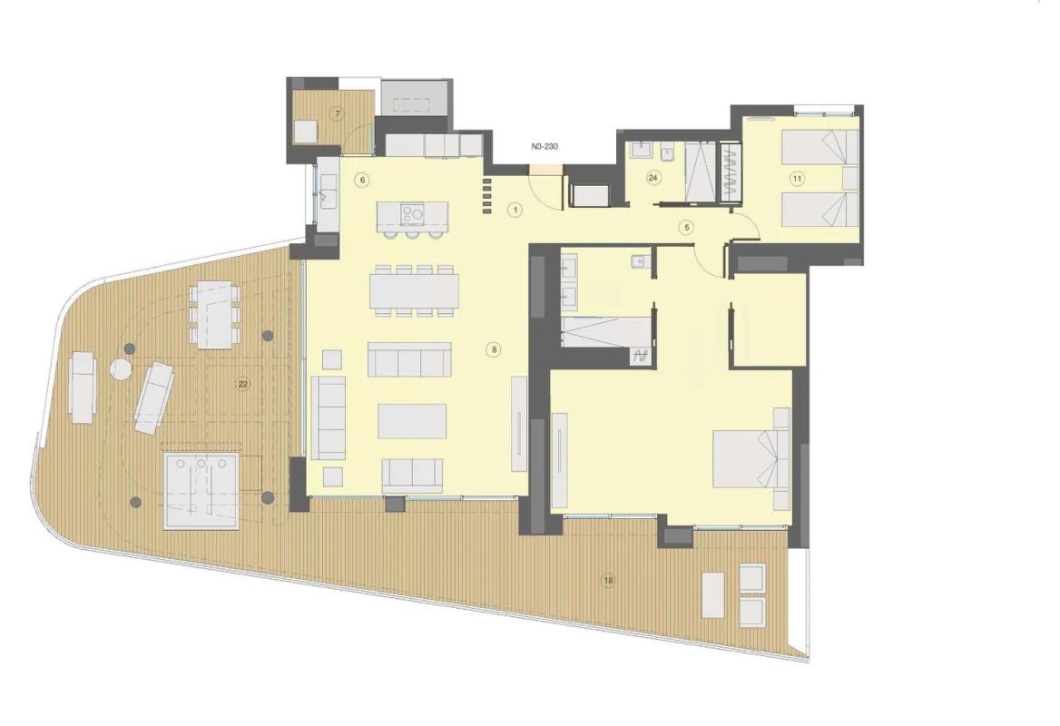 Venta de piso en Avenida República Argentina, 17, Benidorm
plan 1