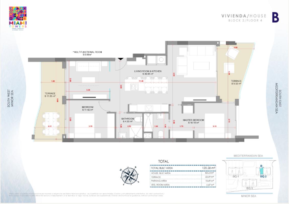 Miami Towers, Ла-Манга Дель Мар Менор
plan 3