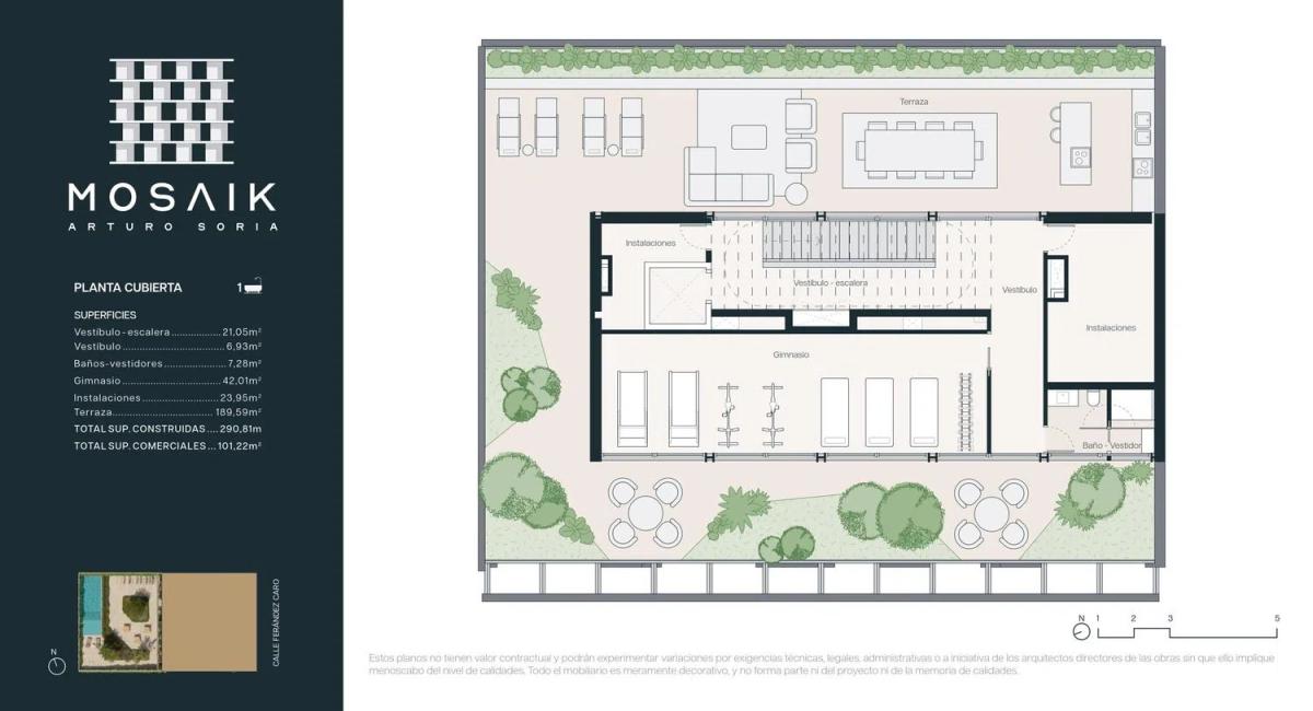 Nowa nieruchomość MOSAIK w Madryt plan 2