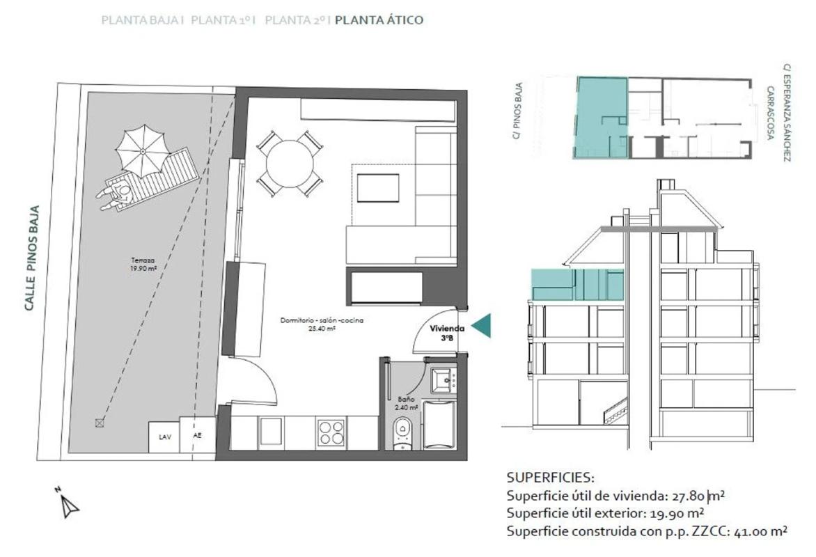 Venta de ático en Ático en Calle Esperanza Sanchez Carrascosa, 43, Valdeacederas, Madrid, Madrid plan 1