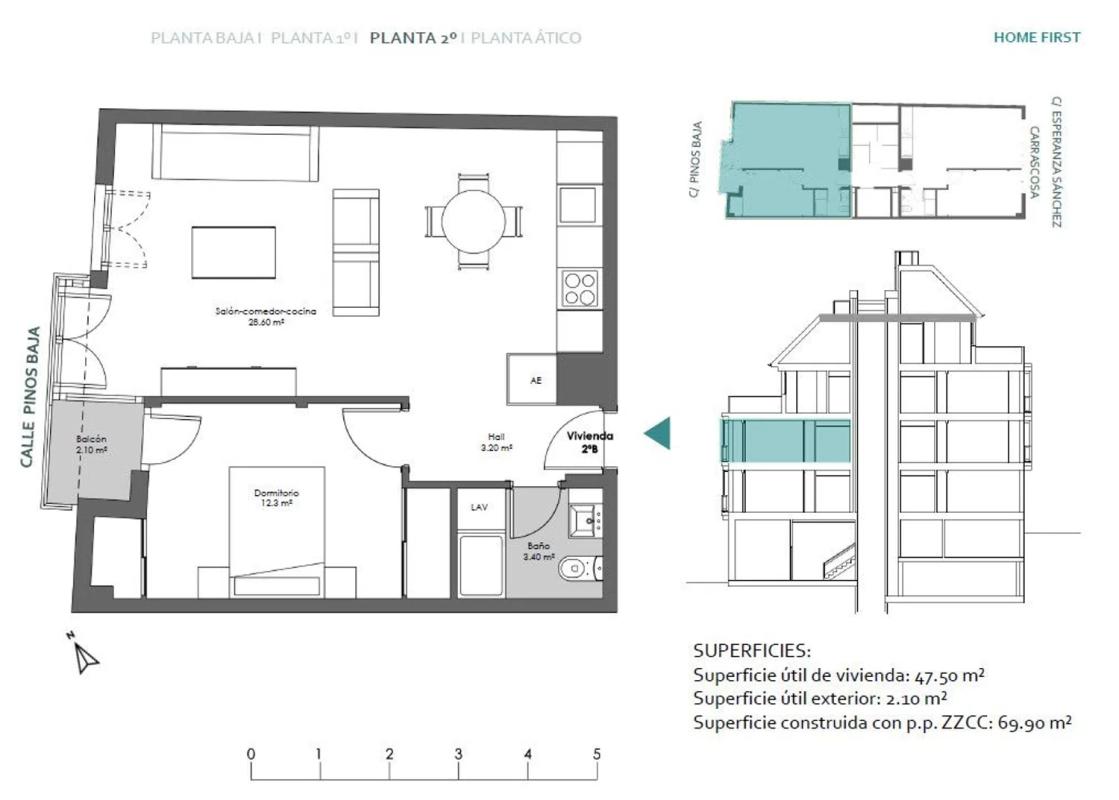 Venta de ático en Ático en Calle Esperanza Sanchez Carrascosa, 43, Valdeacederas, Madrid, Madrid plan 3