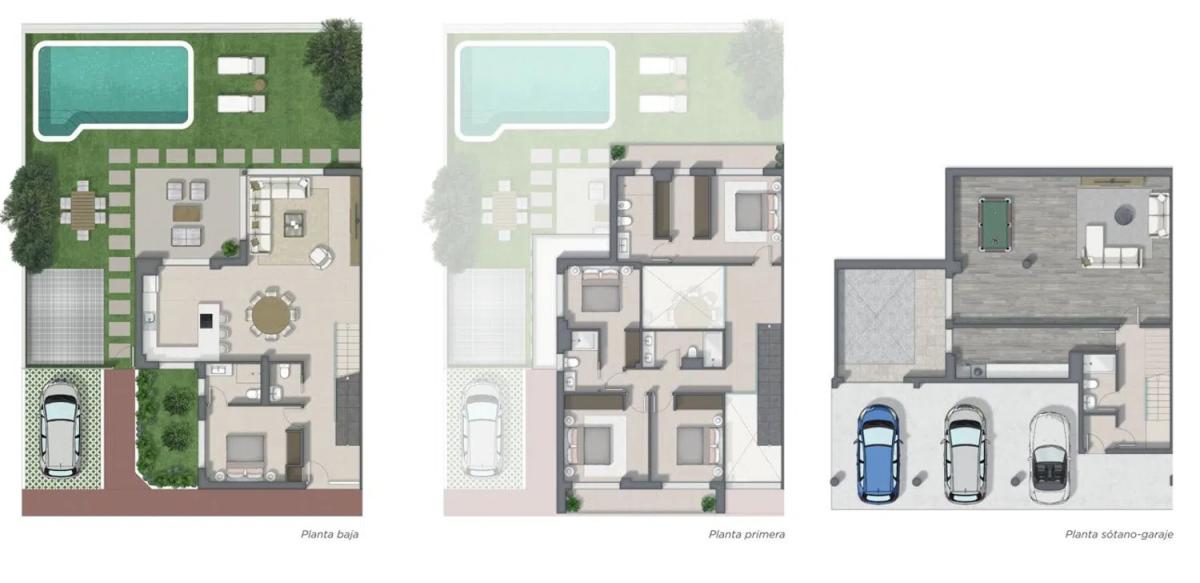 New construction RESIDENCIAL HERMAFER in Boadilla del Monte plan 2