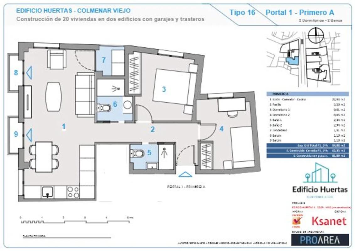Obra nueva EDIFICIO HUERTAS en Colmenar Viejo (Revista) plan 6