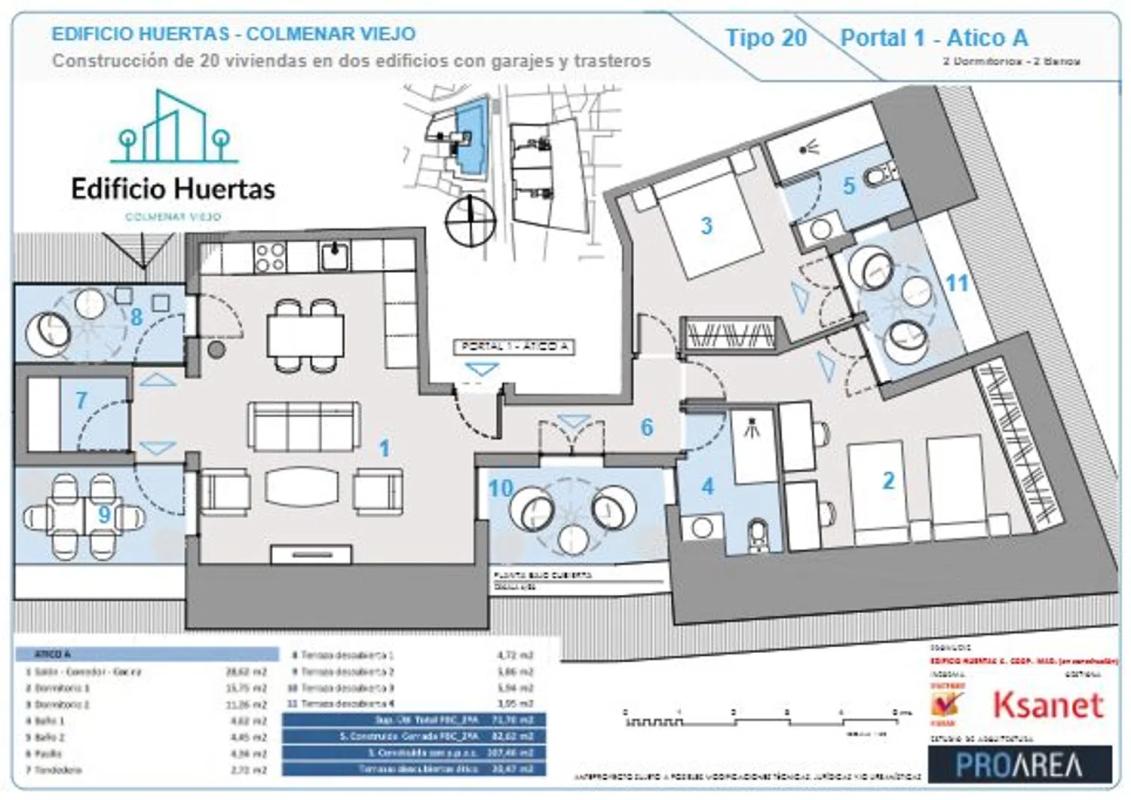 Obra nueva EDIFICIO HUERTAS en Colmenar Viejo (Revista) plan 7