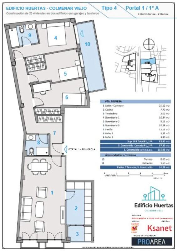 Obra nueva EDIFICIO HUERTAS en Colmenar Viejo (Revista) plan 9
