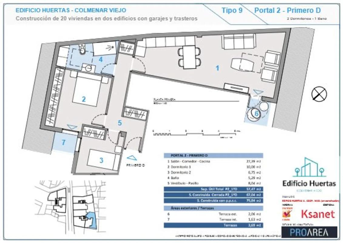 Obra nueva EDIFICIO HUERTAS en Colmenar Viejo (Revista) plan 13