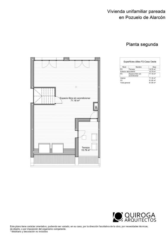 Obra nueva Chalet pareado en Pozuelo de Alarcón en Pozuelo de Alarcón (Revista) plan 3