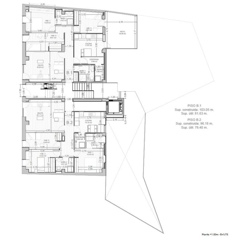 Obra nueva Residencial Almaguer en El Escorial (Revista) plan 2