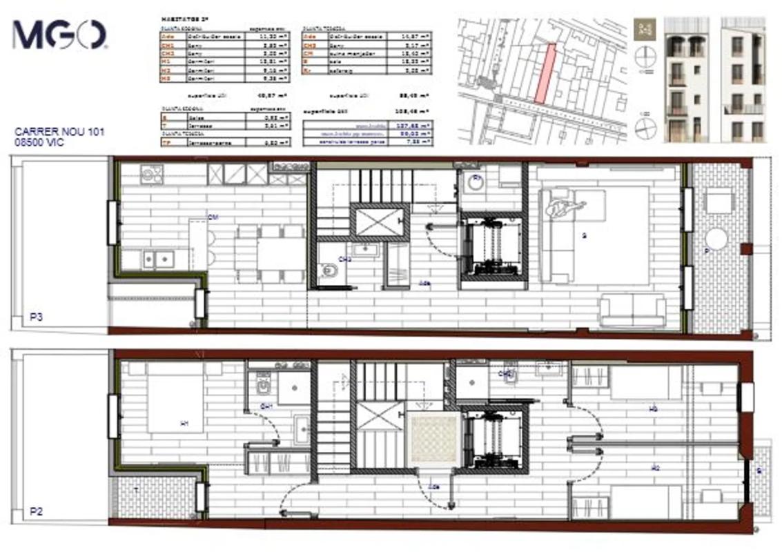 Новостройка CARRER NOU в Вик plan 2
