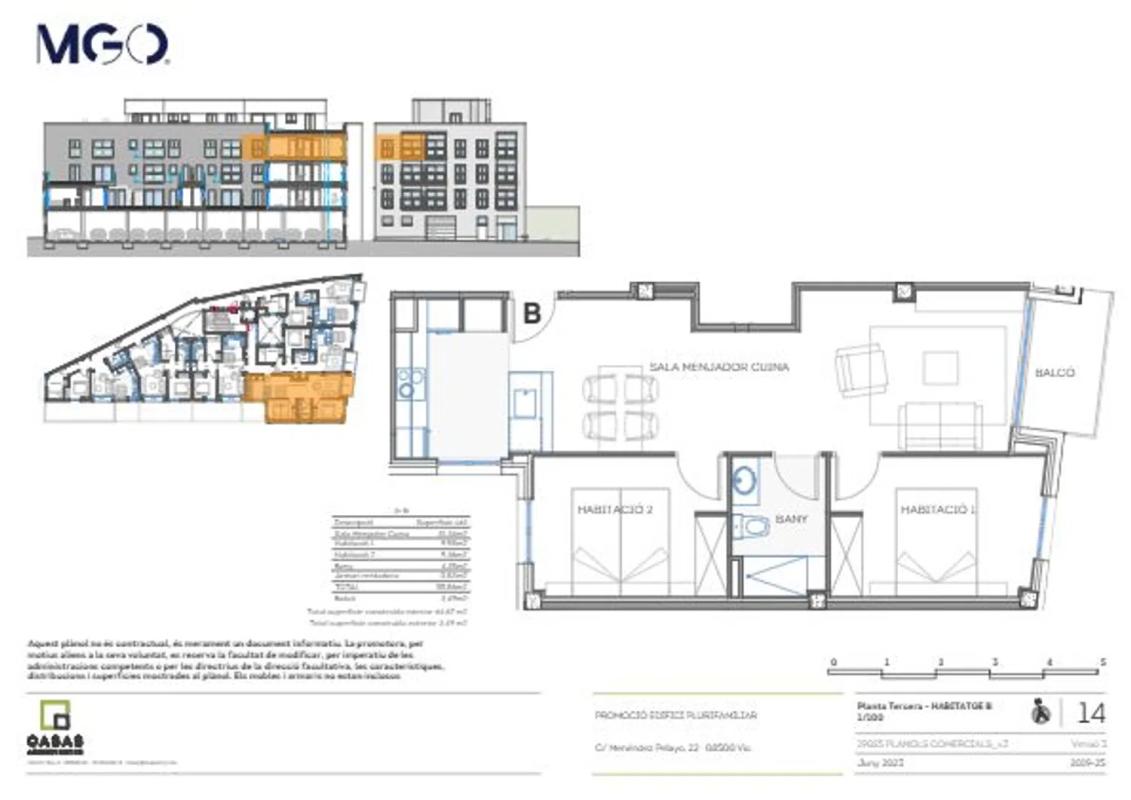 Obra nueva RESIDENCIAL L’ATLÀNTIDA en Vic (Revista) plan 2