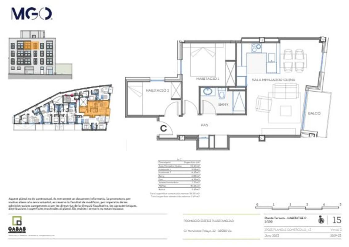 Obra nueva RESIDENCIAL L’ATLÀNTIDA en Vic (Revista) plan 3