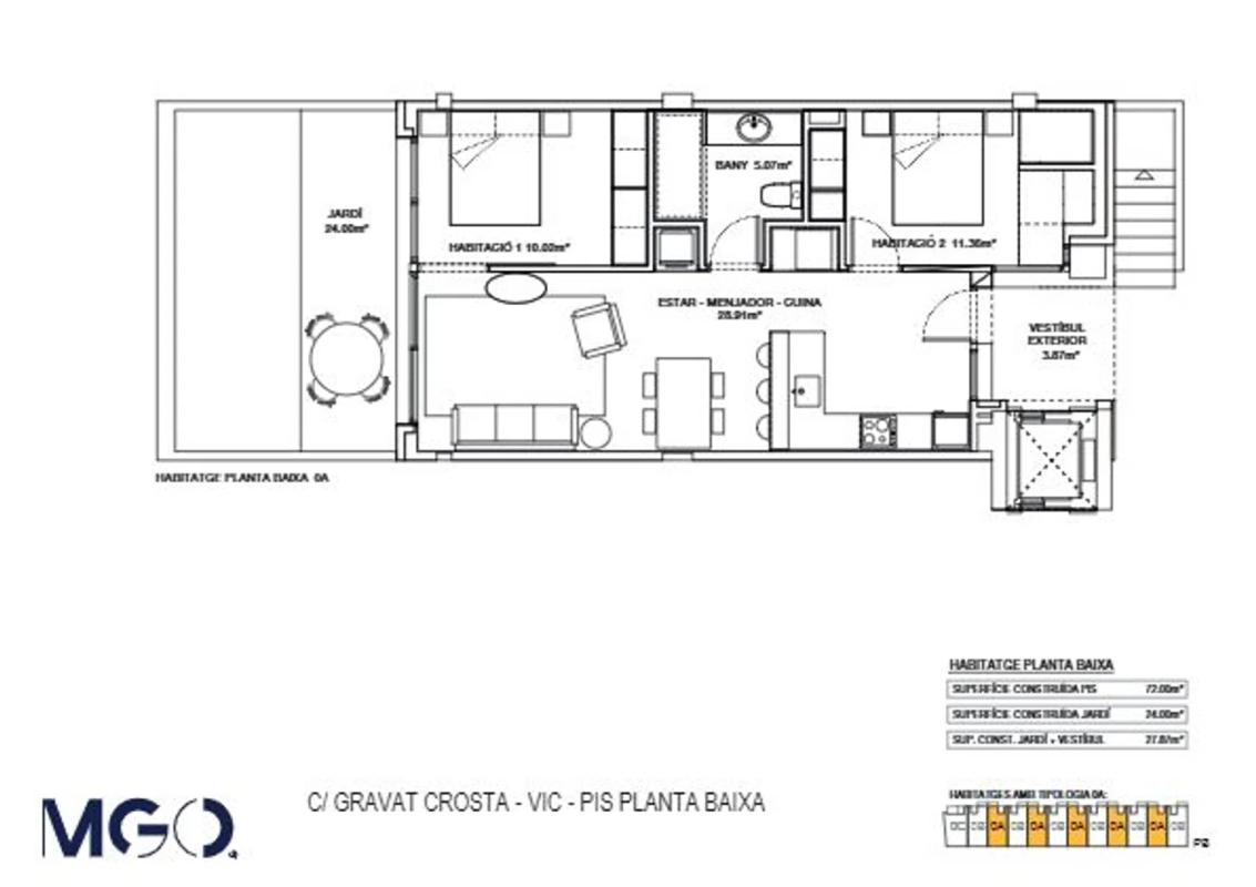 Obra nueva RESIDENCIAL ELS CAPUTXINS en Vic (Revista) plan 5