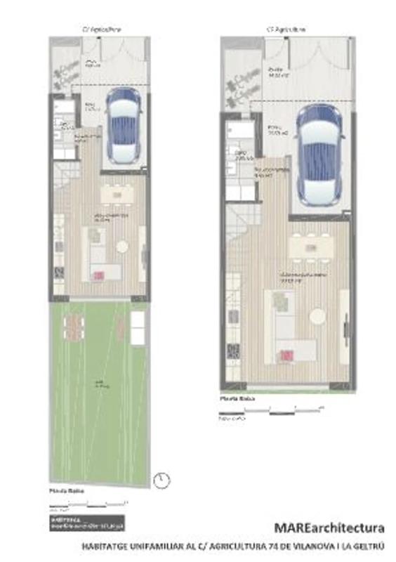 Obra nueva casa fondo Somella en Vilanova i la Geltrú (Revista) plan 2