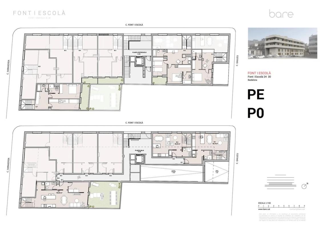 Obra nueva Promoción Font i Escolá en Badalona (Revista) plan 1