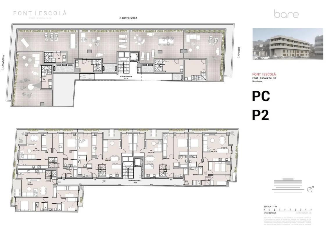 Obra nueva Promoción Font i Escolá en Badalona (Revista) plan 3
