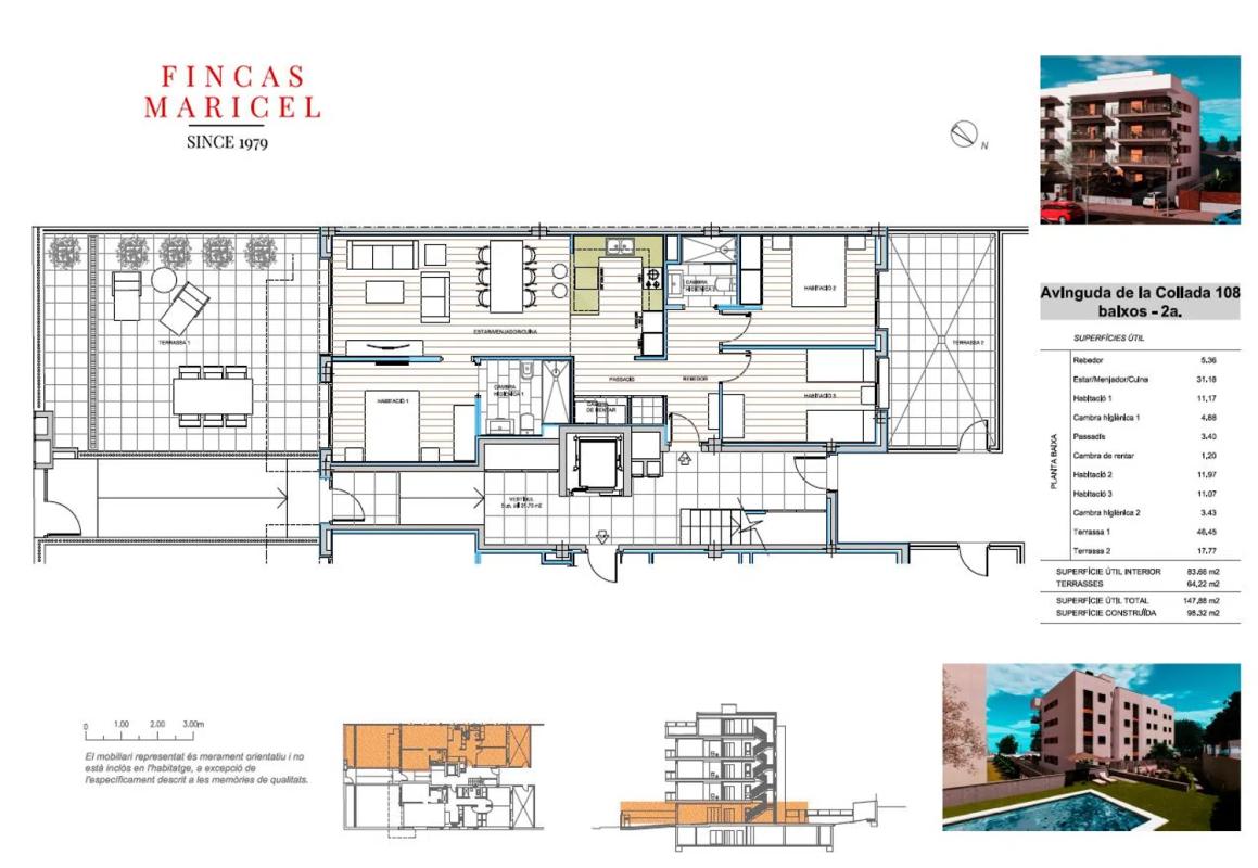 Venta de piso en De la Collada s/n, Vilanova i la Geltrú
 plan 2
