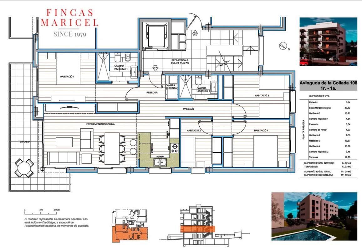 Venta de piso en De la Collada s/n, Vilanova i la Geltrú
 plan 3
