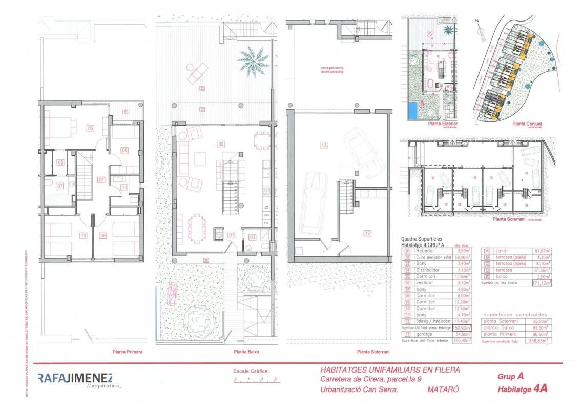 Obra nueva CAN SERRA en Mataró (Revista) plan 3