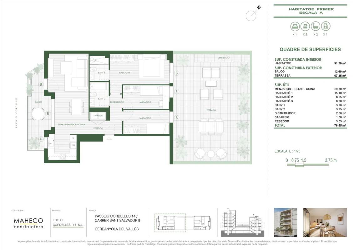 Obra nueva Passeig de Cordelles en Cerdanyola del Vallès (Revista) plan 4