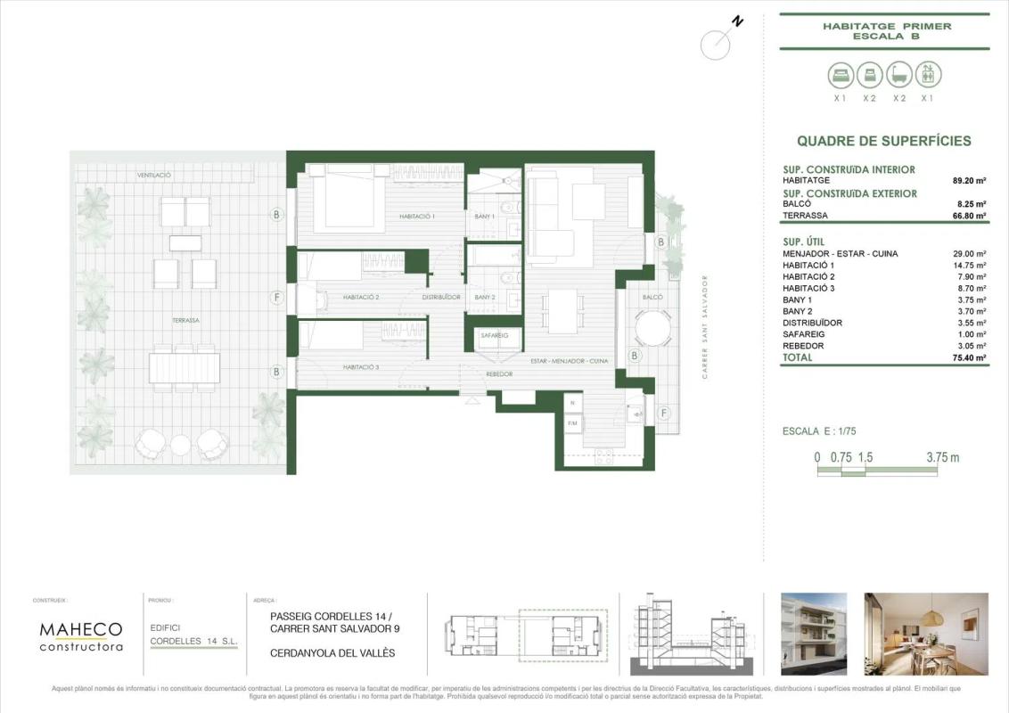Obra nueva Passeig de Cordelles en Cerdanyola del Vallès (Revista) plan 7