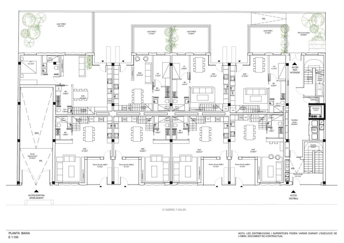 Venta de duplex en Dúplex en Calle de Gabriel y Galán, 5, El Clot, Barcelona, Barcelona plan 1