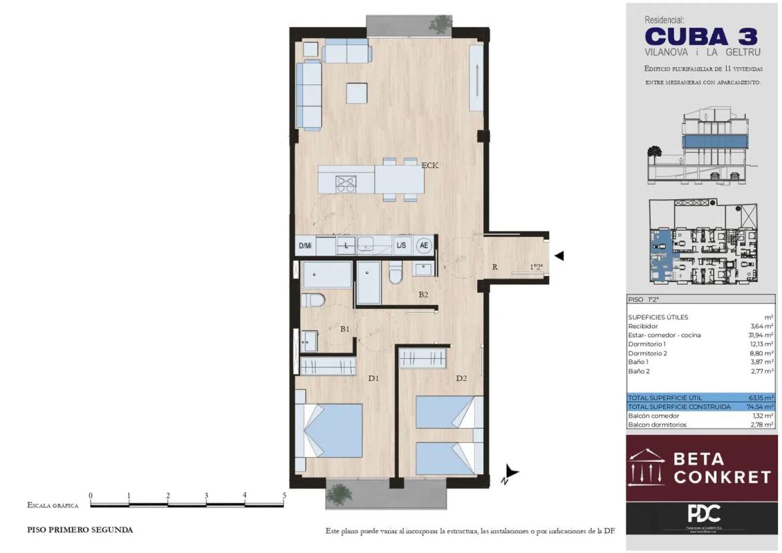New construction Residencial Cuba 3 in Vilanova and la Geltrú plan 3