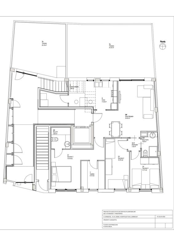 Obra nueva ORIENTAL L`HOSPITALET en Hospitalet de Llobregat (Revista) plan 1