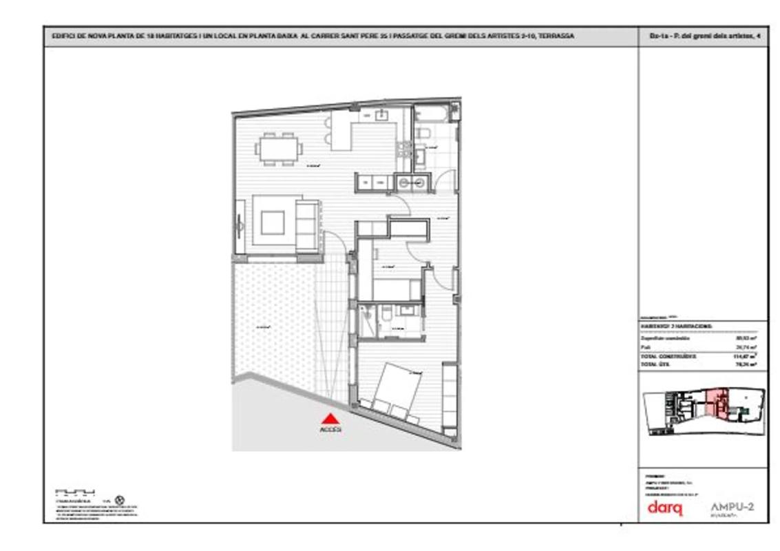 Obra nueva Sant Pere en Terrassa (Revista) plan 2