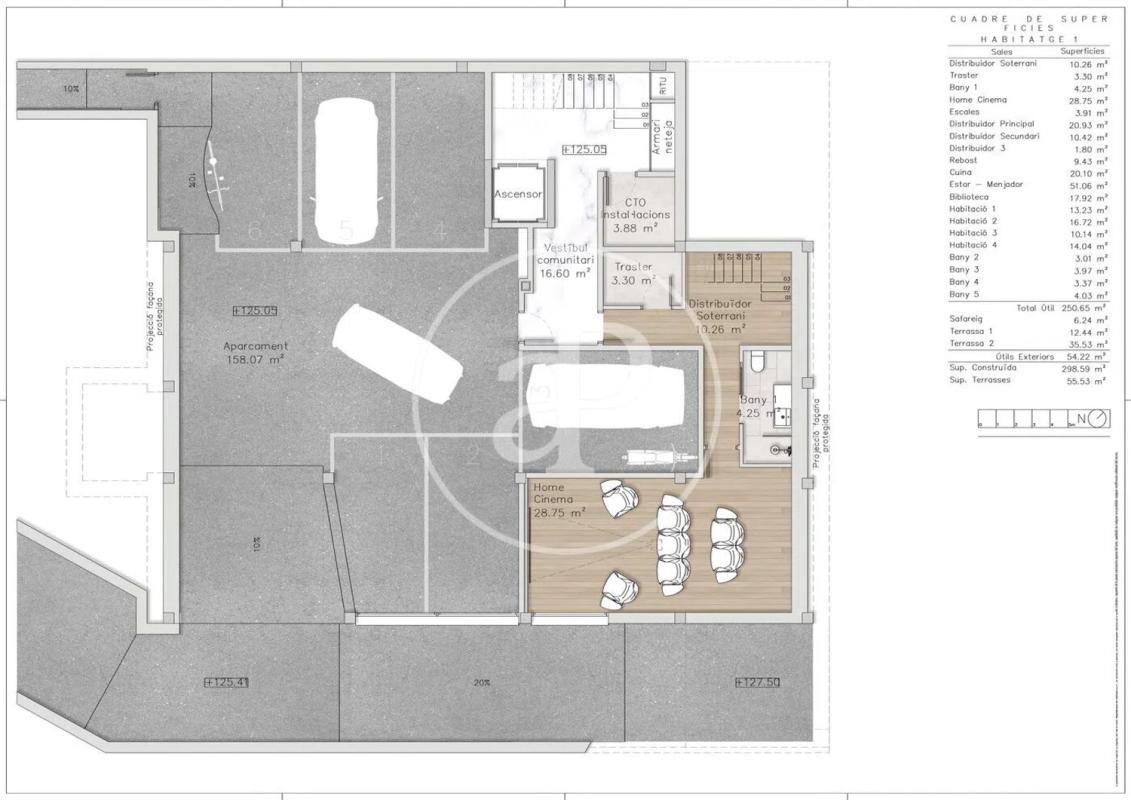 Obra nueva Avda Gràcia-Sant Cugat en Sant Cugat del Vallès (Revista) plan 1