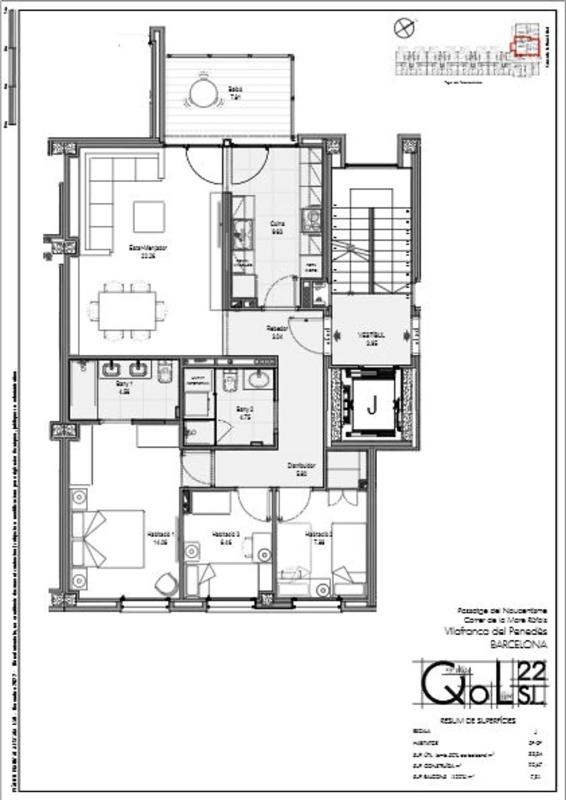 Obra nueva Carrer de la Mare Ràfols 54 en Vilafranca del Penedès (Revista) plan 1