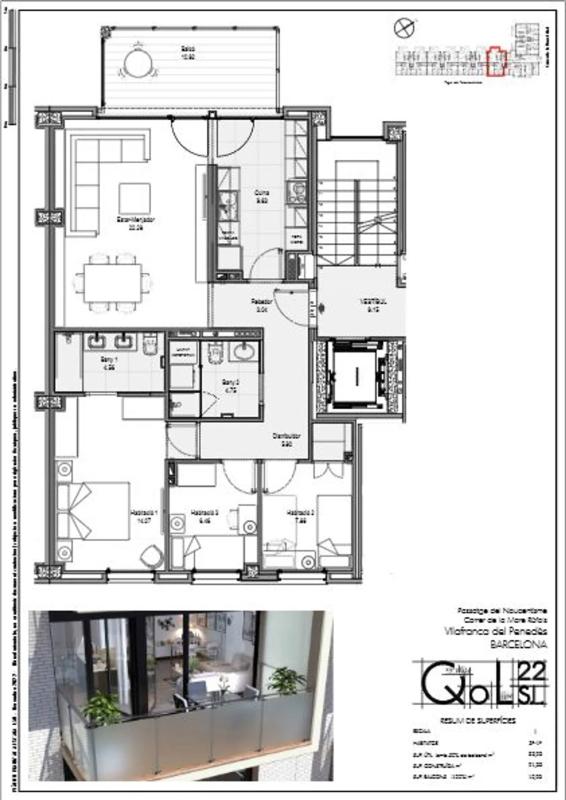 Obra nueva Carrer de la Mare Ràfols 54 en Vilafranca del Penedès (Revista) plan 3