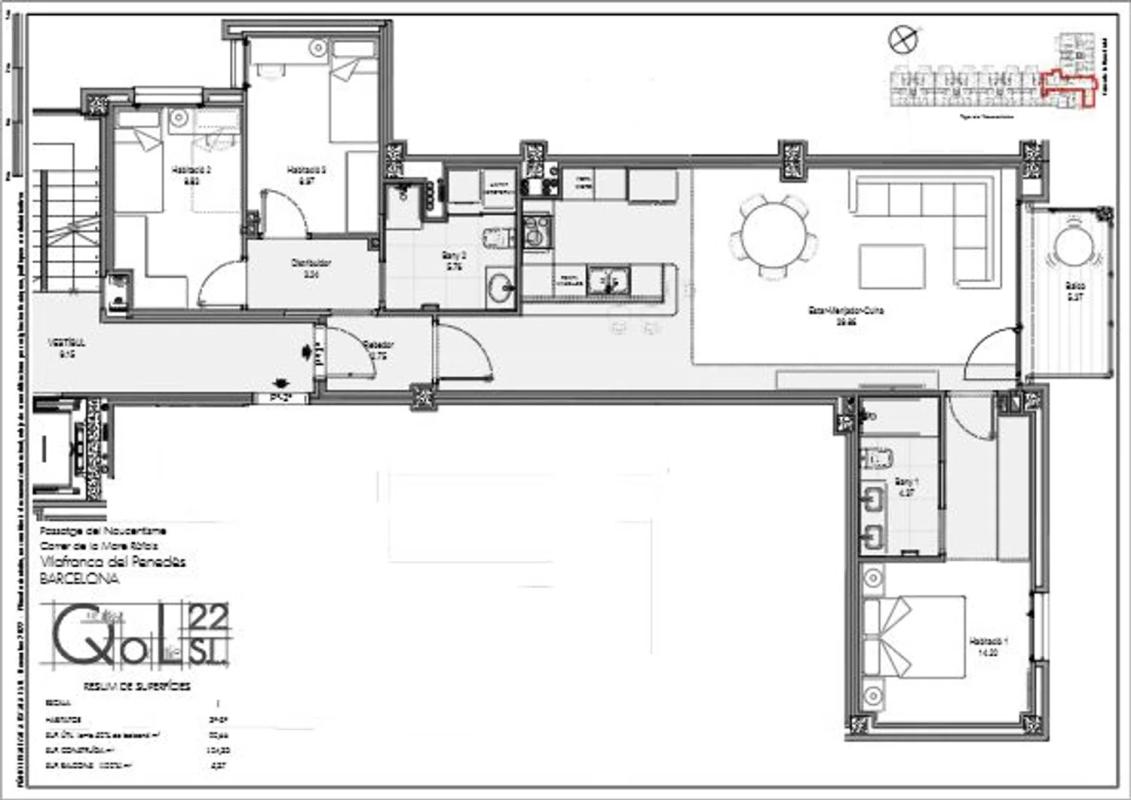 Obra nueva Carrer de la Mare Ràfols 54 en Vilafranca del Penedès (Revista) plan 9