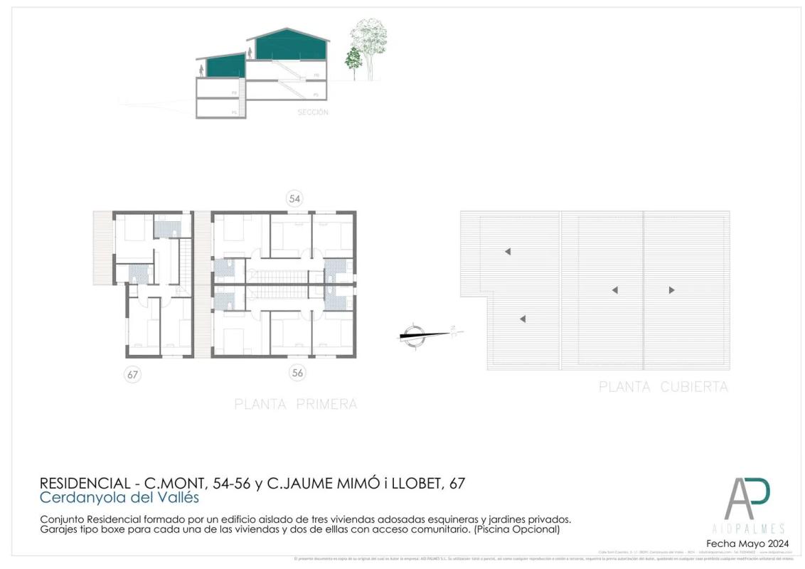 Obra nueva Mont 54 en Cerdanyola del Vallès (Revista) plan 1