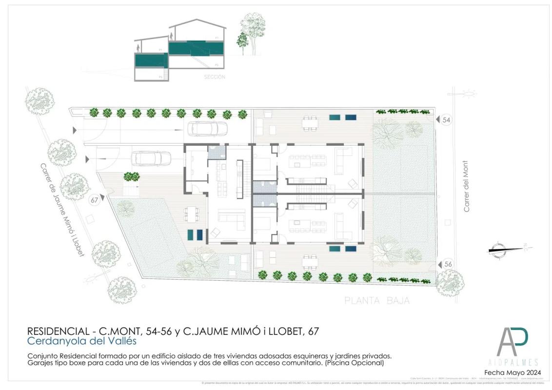 Obra nueva Mont 54 en Cerdanyola del Vallès (Revista) plan 3