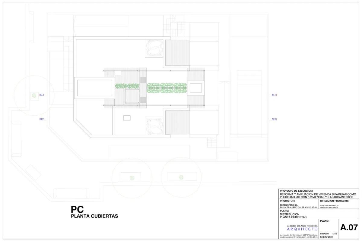 Obra nueva MONTEMAR en Castelldefels (Revista) plan 1