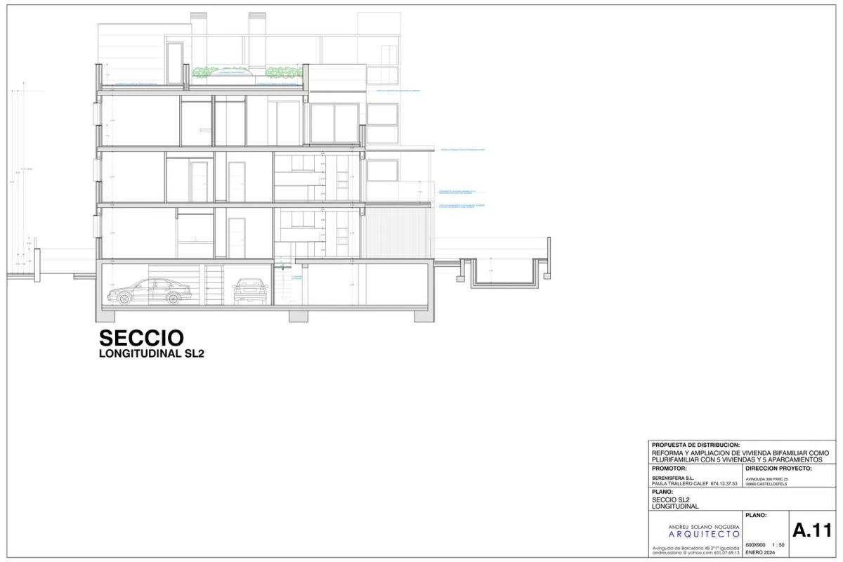 Obra nueva MONTEMAR en Castelldefels (Revista) plan 5