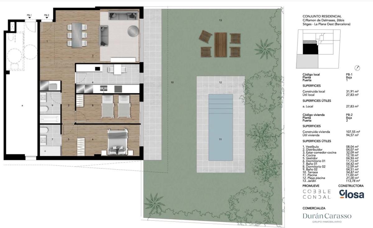Obra nueva Monclair en Sitges (Revista) plan 2