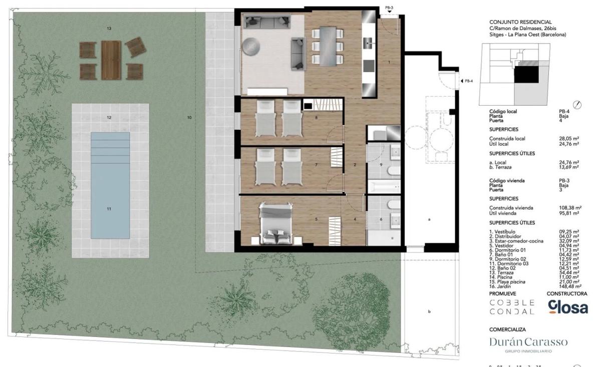 Obra nueva Monclair en Sitges (Revista) plan 3