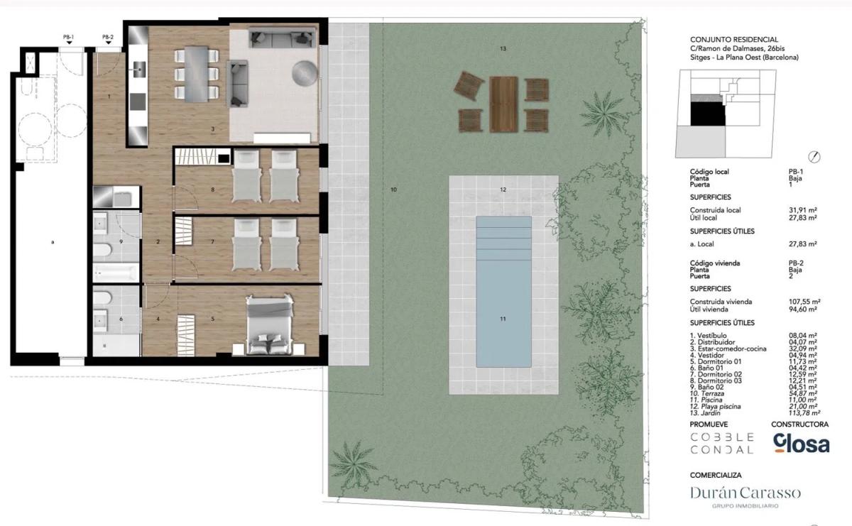 Obra nueva Monclair en Sitges (Revista) plan 5