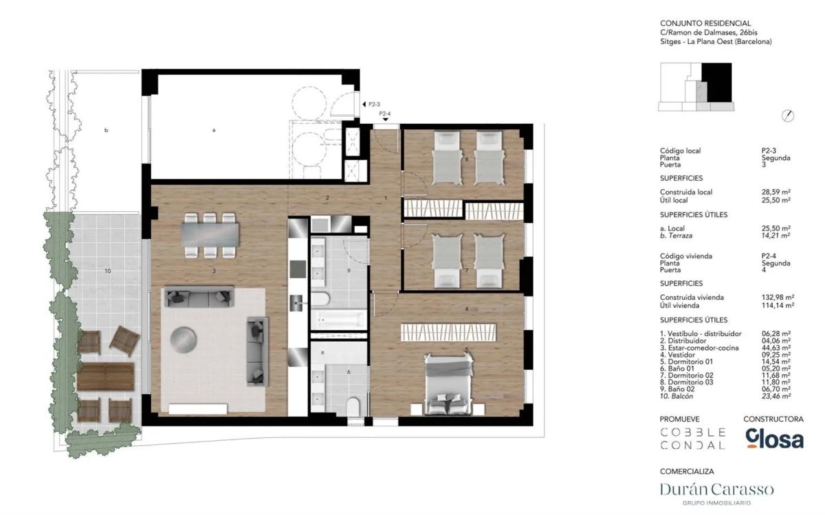 Obra nueva Monclair en Sitges (Revista) plan 7