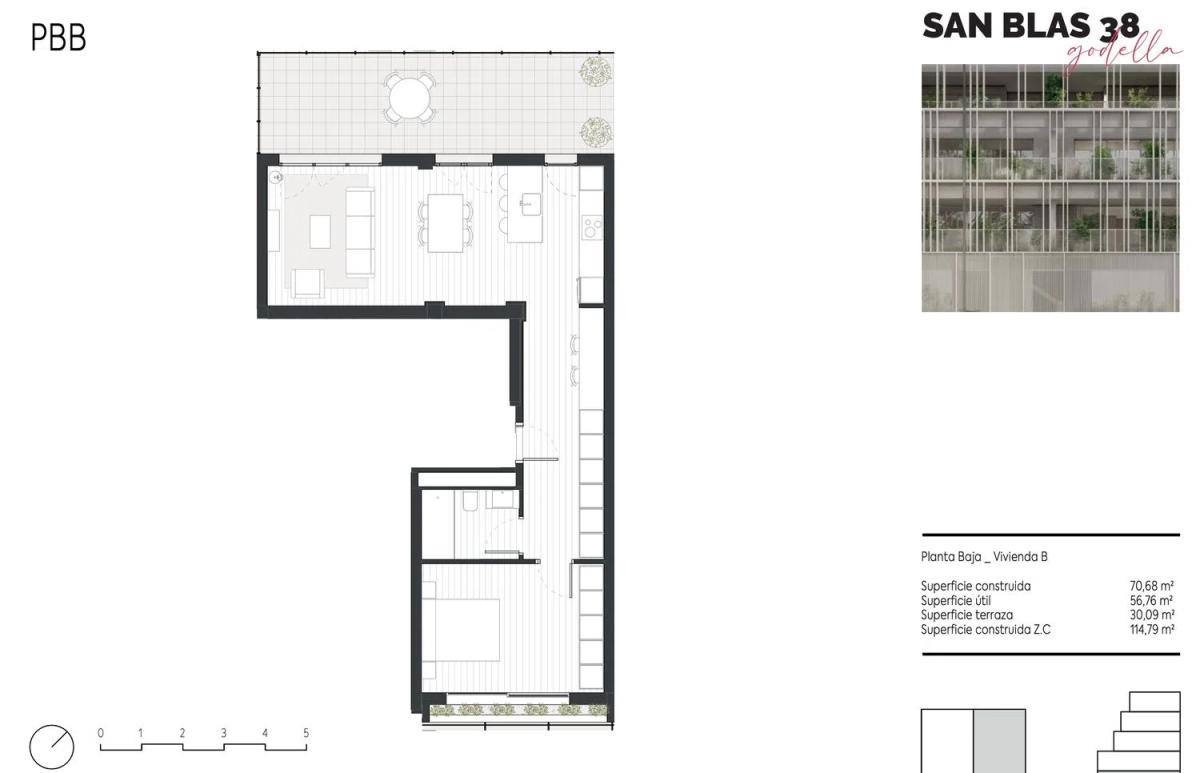 Obra nueva Terrazas de San Blas en Godella (Revista) plan 1