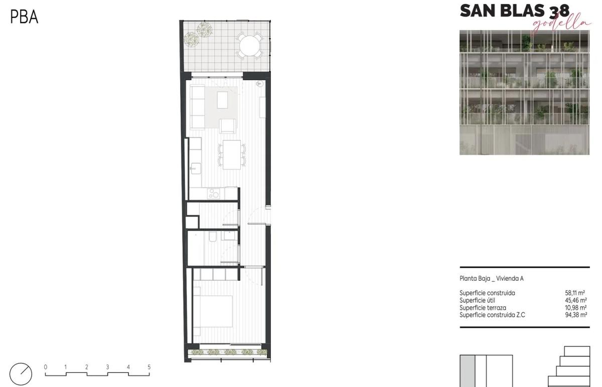 Obra nueva Terrazas de San Blas en Godella (Revista) plan 5
