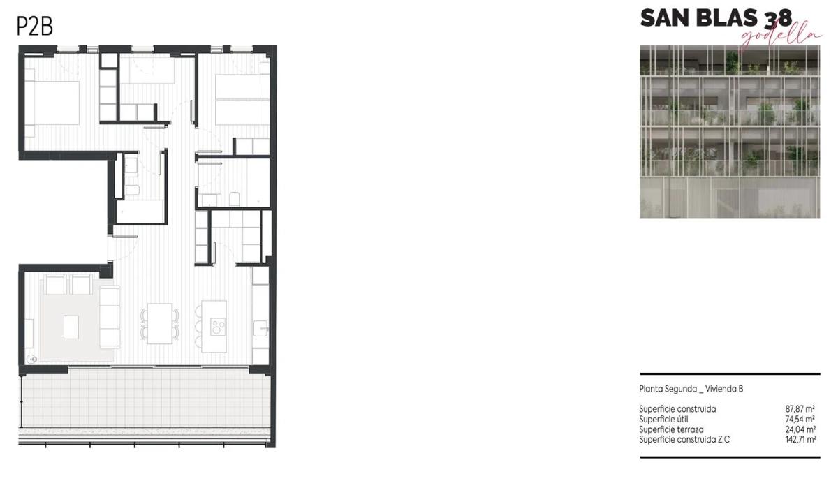 Obra nueva Terrazas de San Blas en Godella (Revista) plan 6