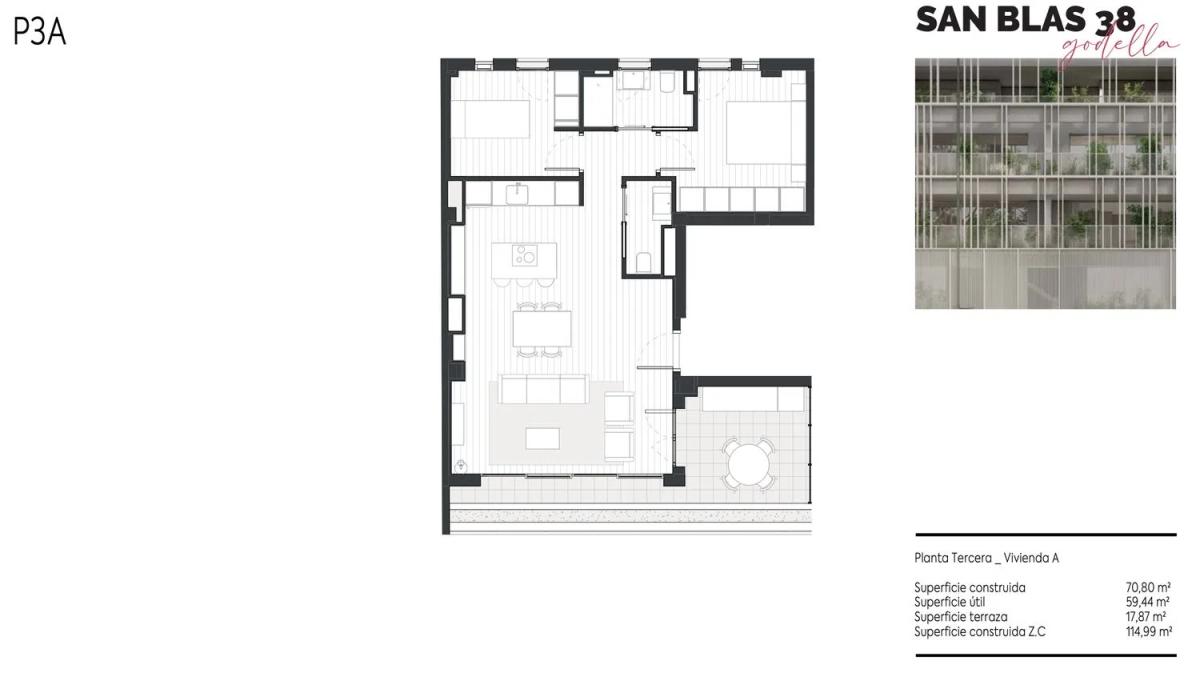 Obra nueva Terrazas de San Blas en Godella (Revista) plan 7