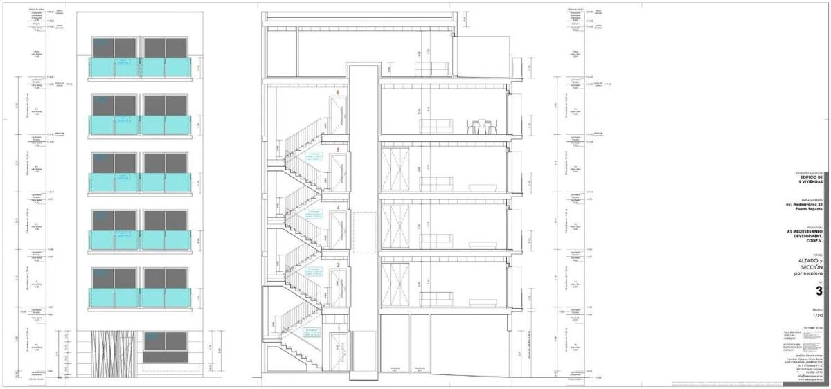 Nowa nieruchomość Mediterráneo 23 w Puerto de Sagunto plan 1