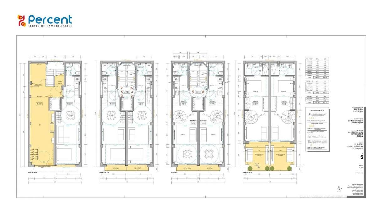 Nowa nieruchomość Mediterráneo 23 w Puerto de Sagunto plan 2