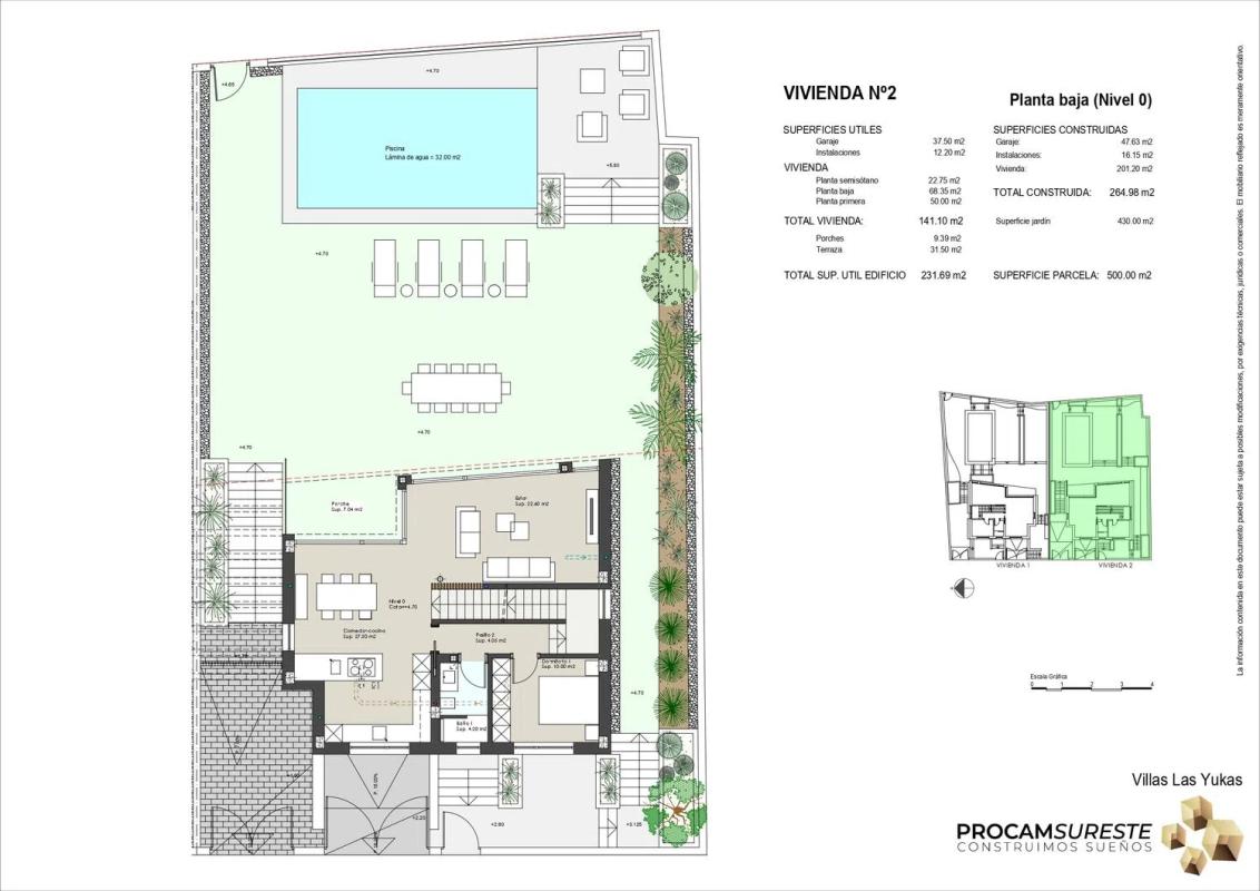 Venta de chalet independiente en Calle las Yukas, 12, Cartagena
plan 2