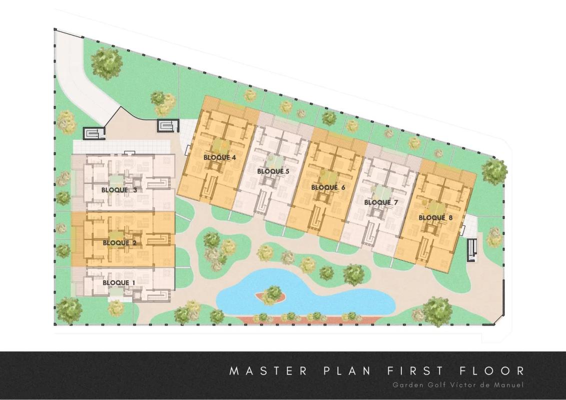 Nowa nieruchomość Garden Golf apartments w Los Alcázares plan 1