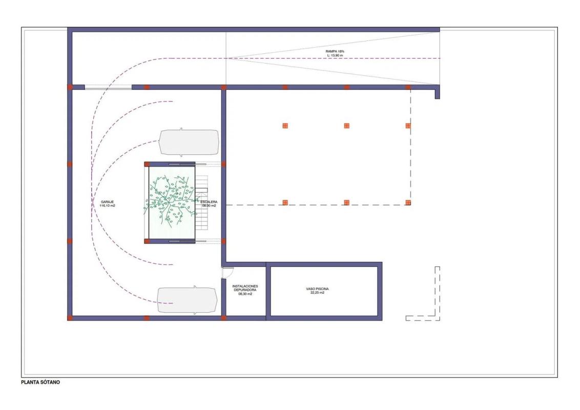 Obra nueva Villa Loma de Gualay en Molina de Segura (Revista) plan 1